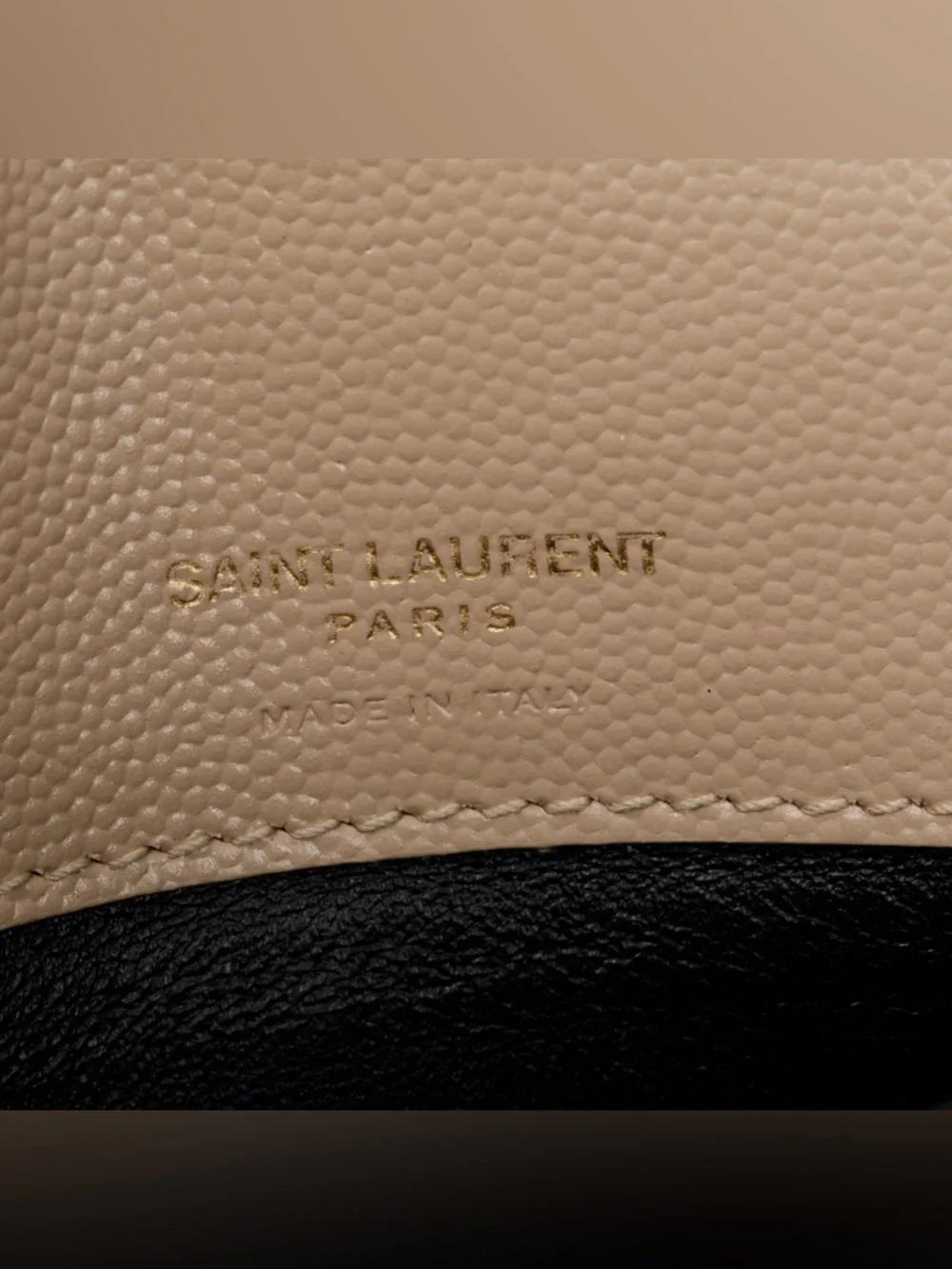 Saint Laurent Kate Belt Bag Grain De Poudre Dark Beige, brand new! - Picture 5 of 6